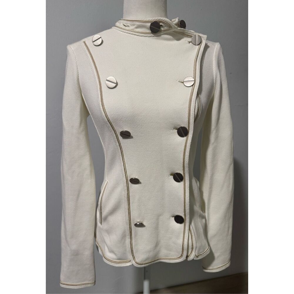 Tristan military button front fitted jacket PS